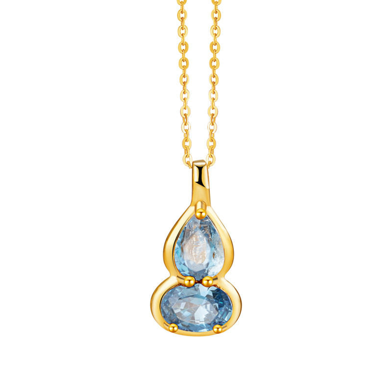 Birthstone Necklace for 12 Months, Lucky Fortune Pendant Birthday Gift for Her