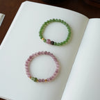 Nephrite Green Jade Gourd Cat's Eye Bracelet - Protection and Healing