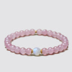 Bracelet en cristal naturel Amour Rose