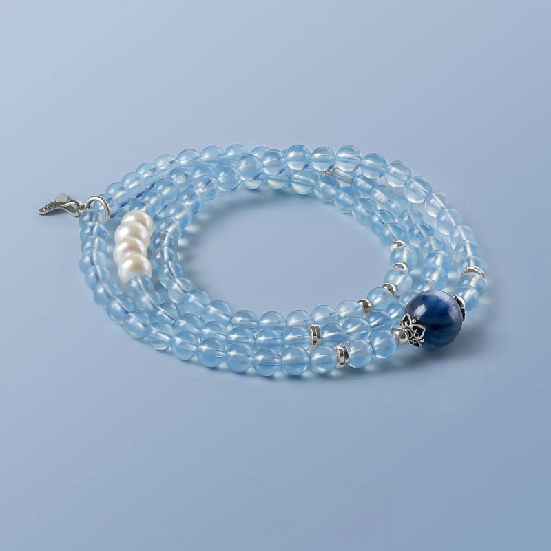 Mermaid's Tears Aquamarine Wrap Bracelet