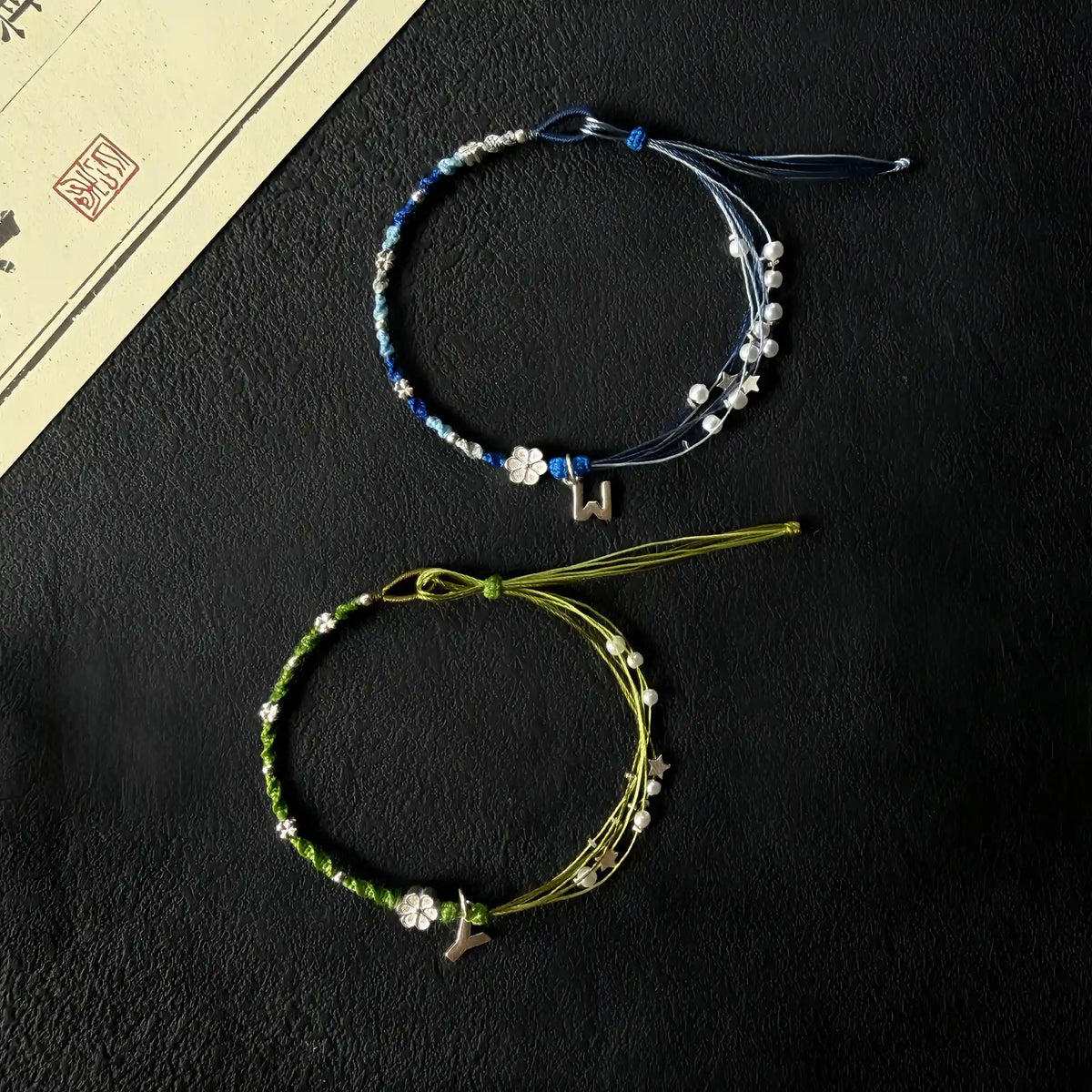 Star & Petal Adjustable Pull Hand-Woven Bracelet - Gentle Daily Styling