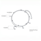 Bracelet Lune et Étoile Pacte d'Amour