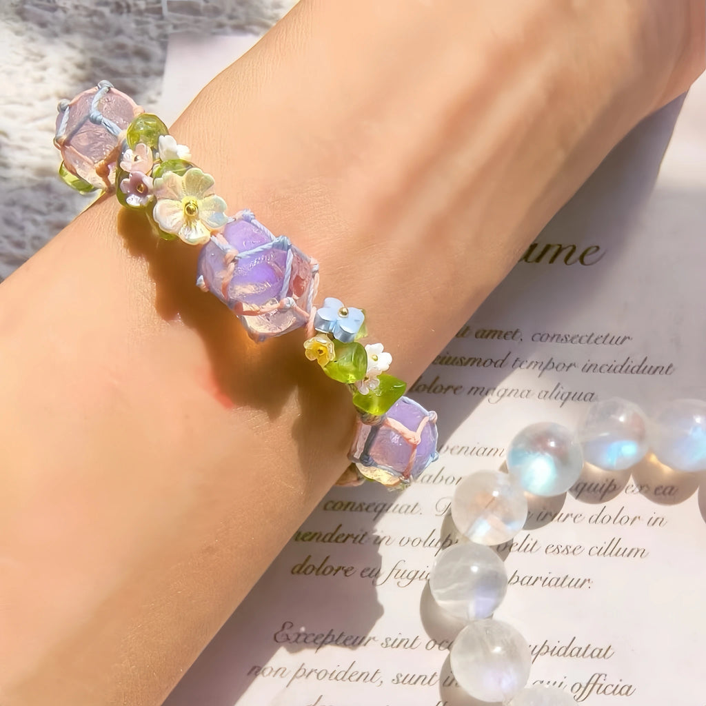 Amethyst Braided Bracelet - For Peaceful Energy