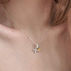 Collier Citrine Papillon Naturel - Attire une Richesse Stable & Stimule la Carrière