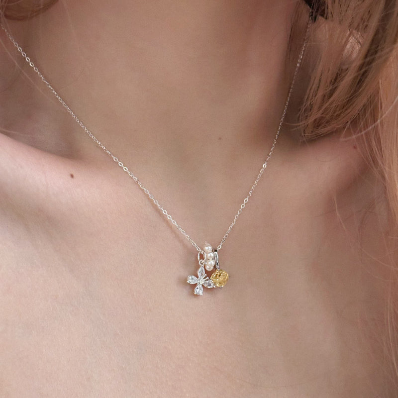 Butterfly Natural Citrine Necklace - Attracts Steady Wealth & Boosts Career