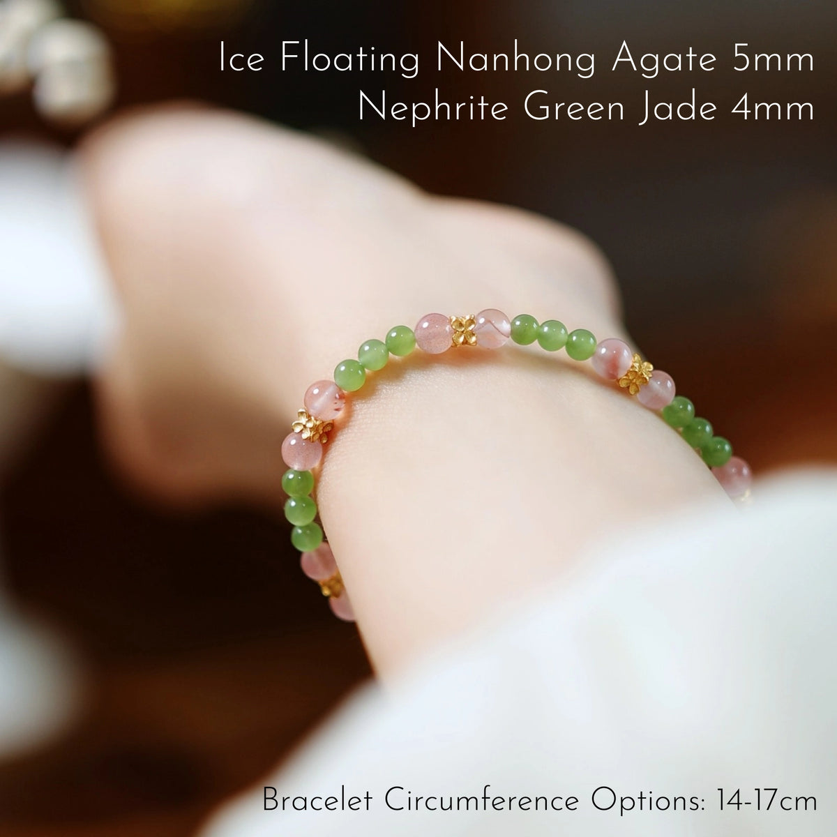 Natural Purple-Pink Jade Stackable Bracelet – Embrace Positive Energy Daily