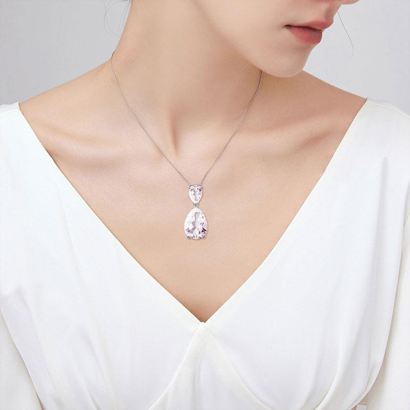 Collier en cristal naturel Star Drop