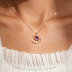 Moon & Star Necklace - Eternal Gentle Love Symbol