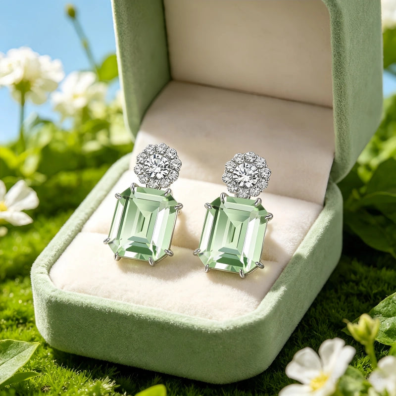 Serene Glow Natural Crystal Earrings