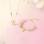 Collier de jade Hetian naturel éclat lunaire