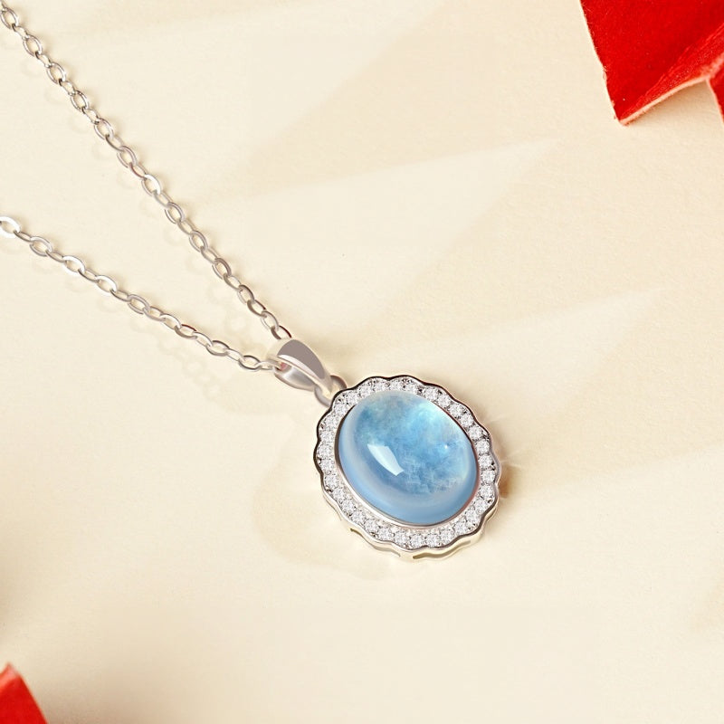 Ocean Whisper Aquamarine Necklace - Quiet Protection and Confidence
