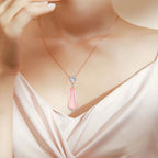 Collier en Cristal Naturel Larme d'Amour