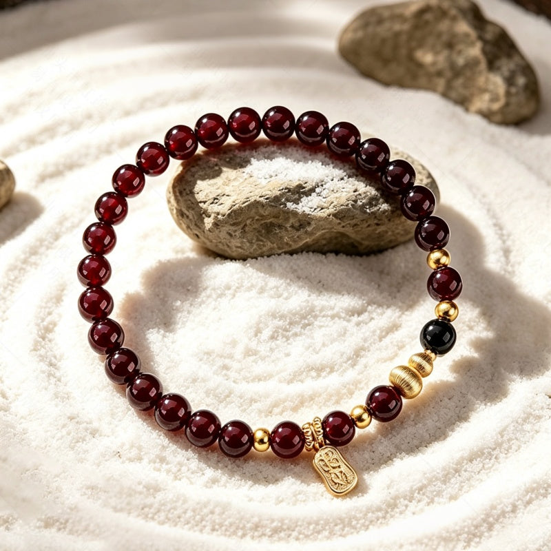 Natural Garnet Beaded Bracelet - Restore Your Inner Passion