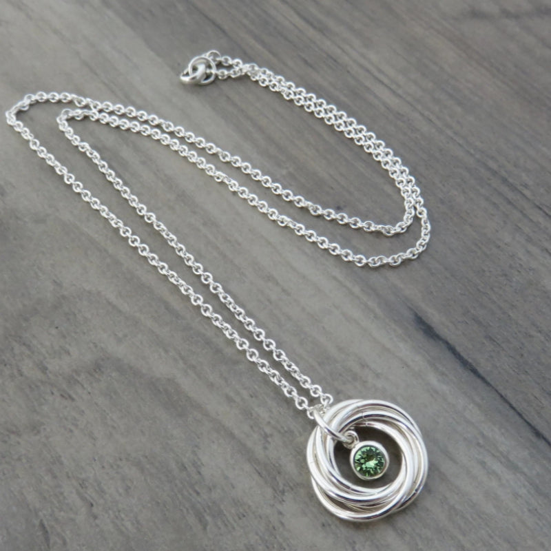 60th Birthday Gifts for Women, Silver Birthstone Necklace, 60th Birthday Gift, Birthstone Jewelry