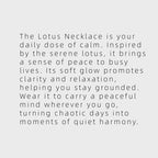 Collier Lotus Féerique