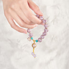 Bracelet violet Lucky Lotus – Cadeau d'anniversaire pour petite amie