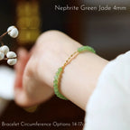 Natural Purple-Pink Jade Stackable Bracelet – Embrace Positive Energy Daily