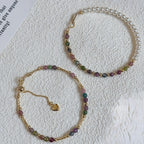 Collier en cristal naturel couronne vintage