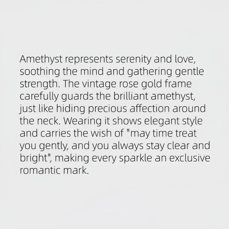 Ethereal Violet Natural Amethyst Necklace