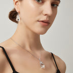 Collier Fleur de Neige en Cristal Naturel