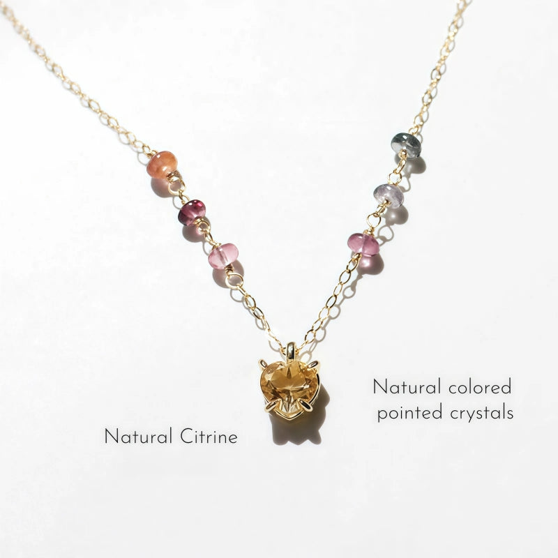 Natural Citrine Necklace – Wealth & Harmony & Protection
