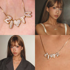 Craft Your Unique Signature | Custom 26 Letters DIY Paved Diamond Name Necklace