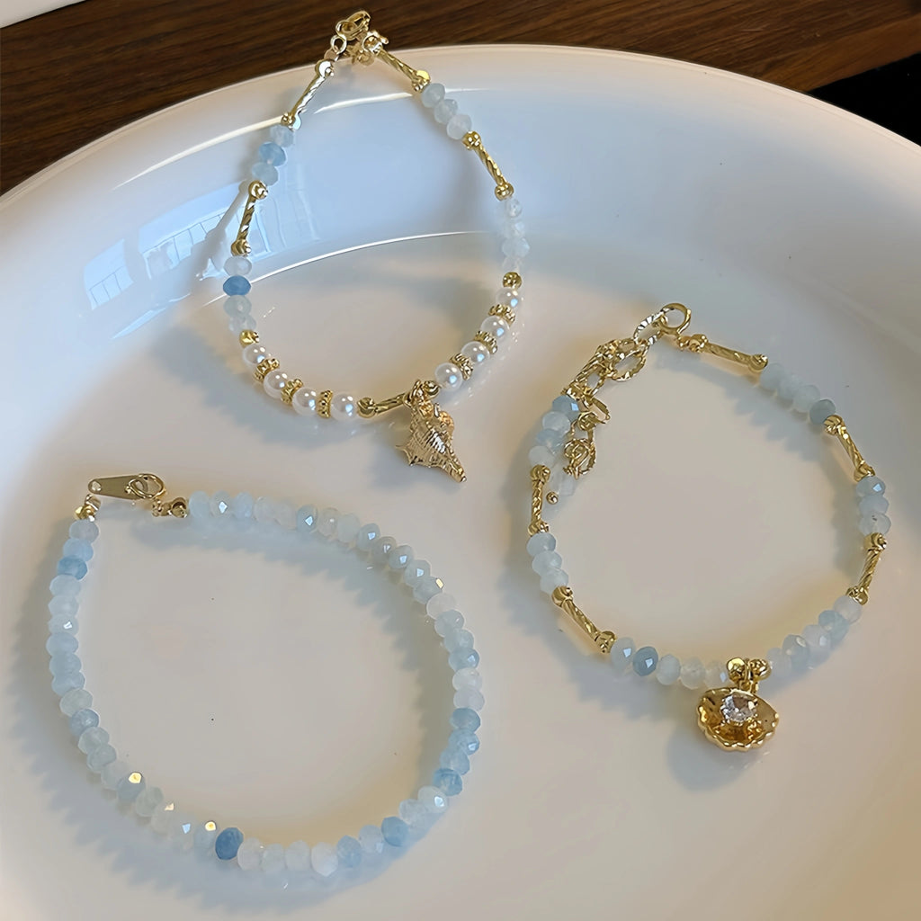 Collier en cristal naturel couronne vintage