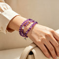 Bracelet « Muguet » en Améthyste naturelle – Sagesse ouverte, Attire les bienfaiteurs