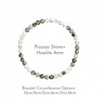 Thin Natural Stone Bracelet for Men & Women - Earth Energy & Minimal Daily Wear