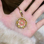 Collier Lotus Rose Porte-Bonheur