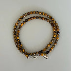 Natural Stone Faceted Bead Stackable Bracelet - Gentle Energy & Daily Healing