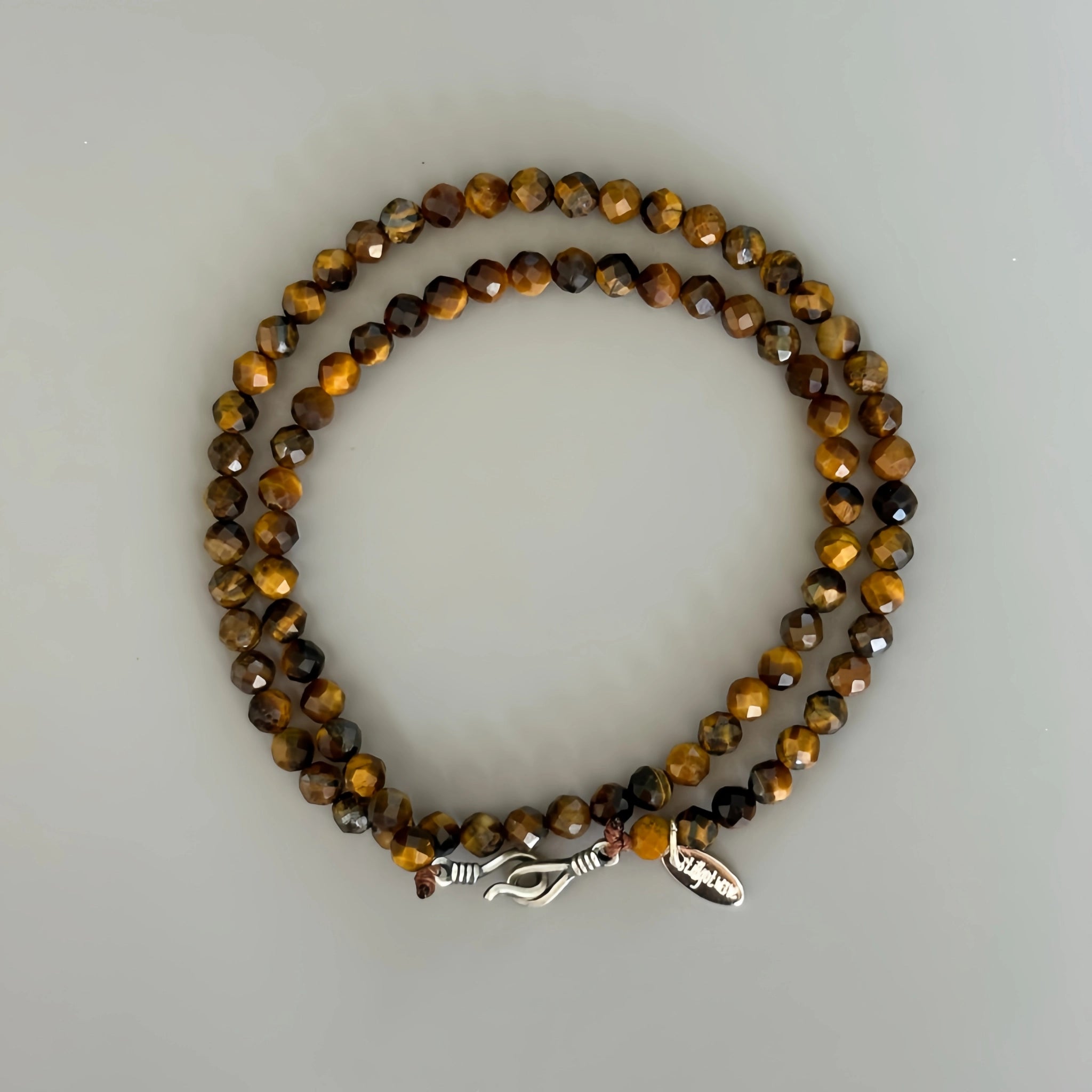 Natural Stone Faceted Bead Stackable Bracelet - Gentle Energy & Daily Healing