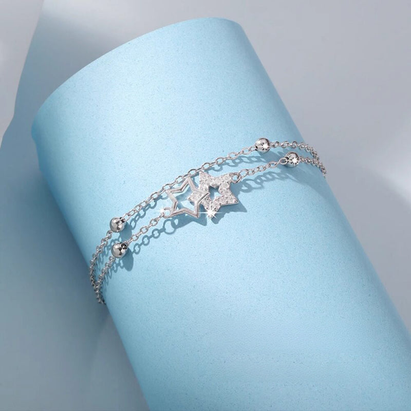 Bracelet Lune et Étoile Pacte d'Amour