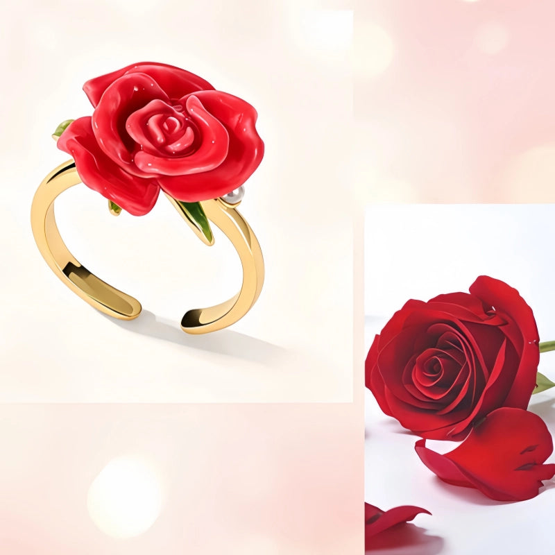 Bague Chuchotement de Nuit Rose - Bague d'Amour