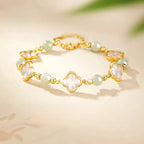 Four-Leaf Clover Bracelet，Four-Leaf Clover Clears All Bad Fortune