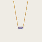 Birthstone Necklace for Women, Minimalist High-end Clavicle Chain