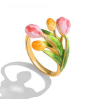 Tulip Fortune Faith Ring – Wear Love, Bloom Luck
