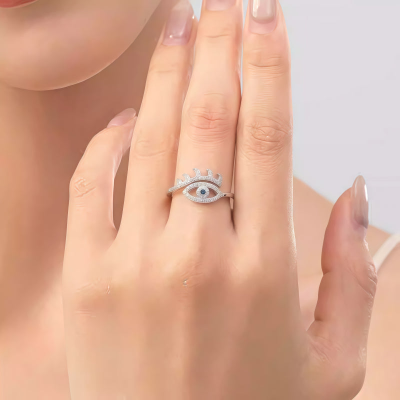 Lucky Evil Eye Ring – Ward Off Jealousy, Invite Prosperity