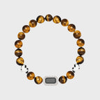 Bracelet œil de tigre naturel — Perles porte-bonheur diffuseur d'arôme pour couple