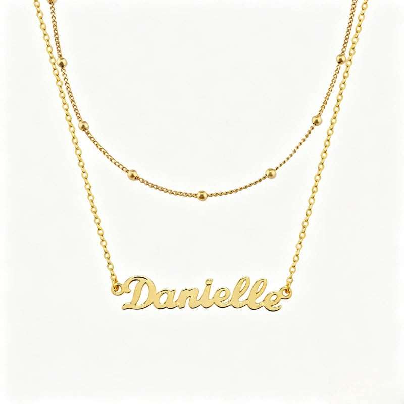 Customized Letter Necklace S925 Pure Silver Necklace English Name Necklace