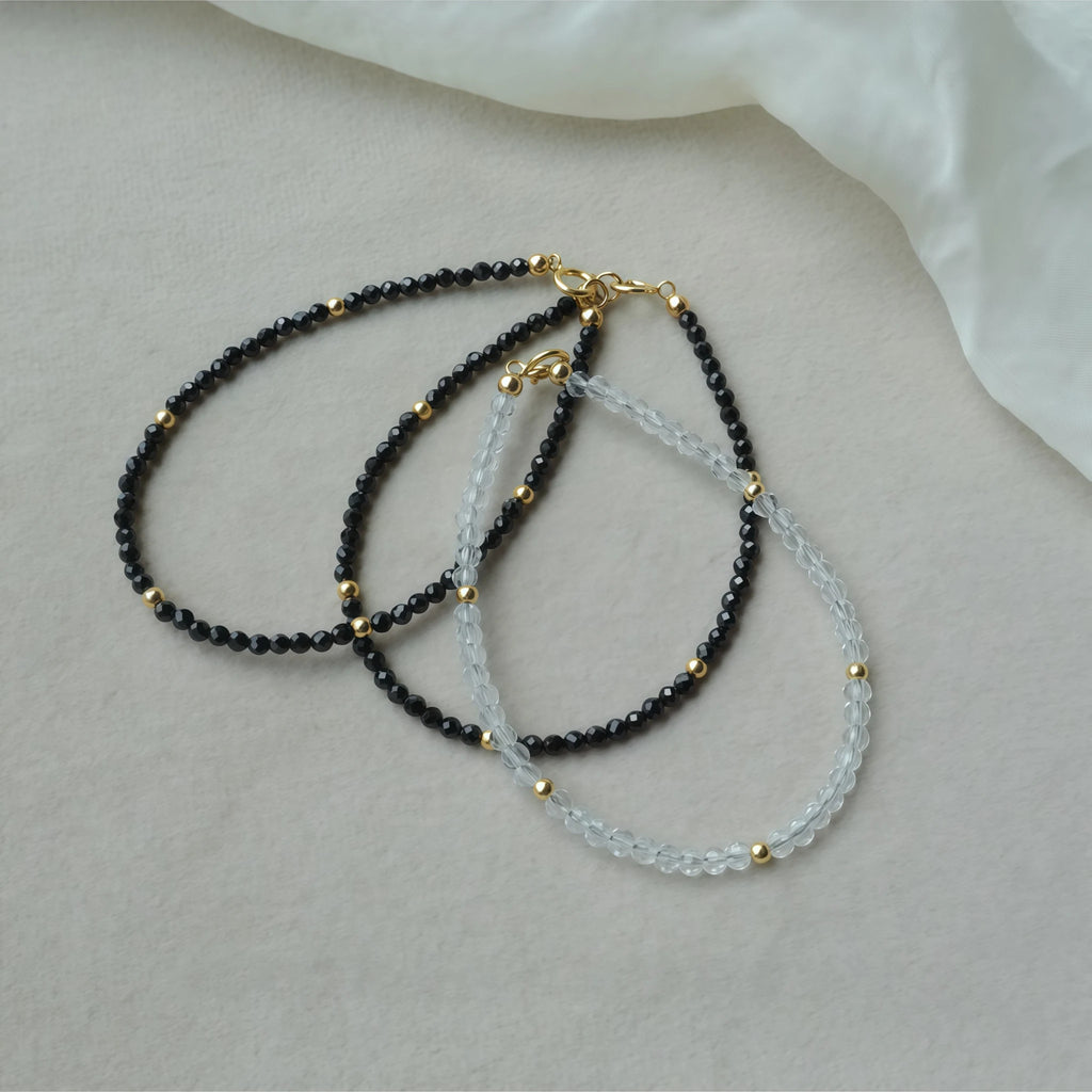 Collier en cristal naturel couronne vintage