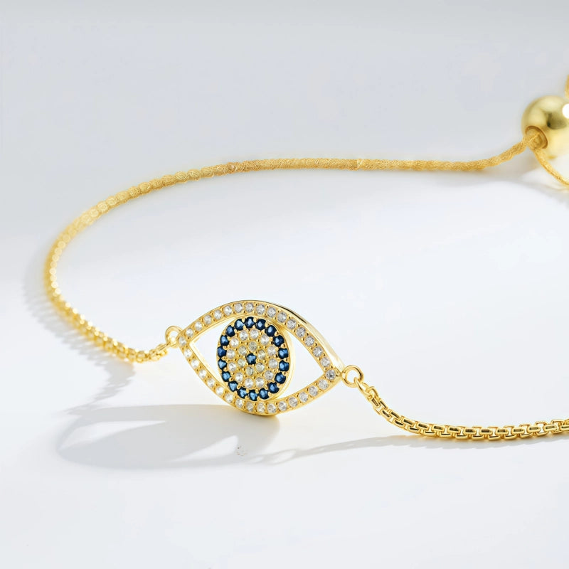 Luck Turning Evil Eye Bolo Bracelet