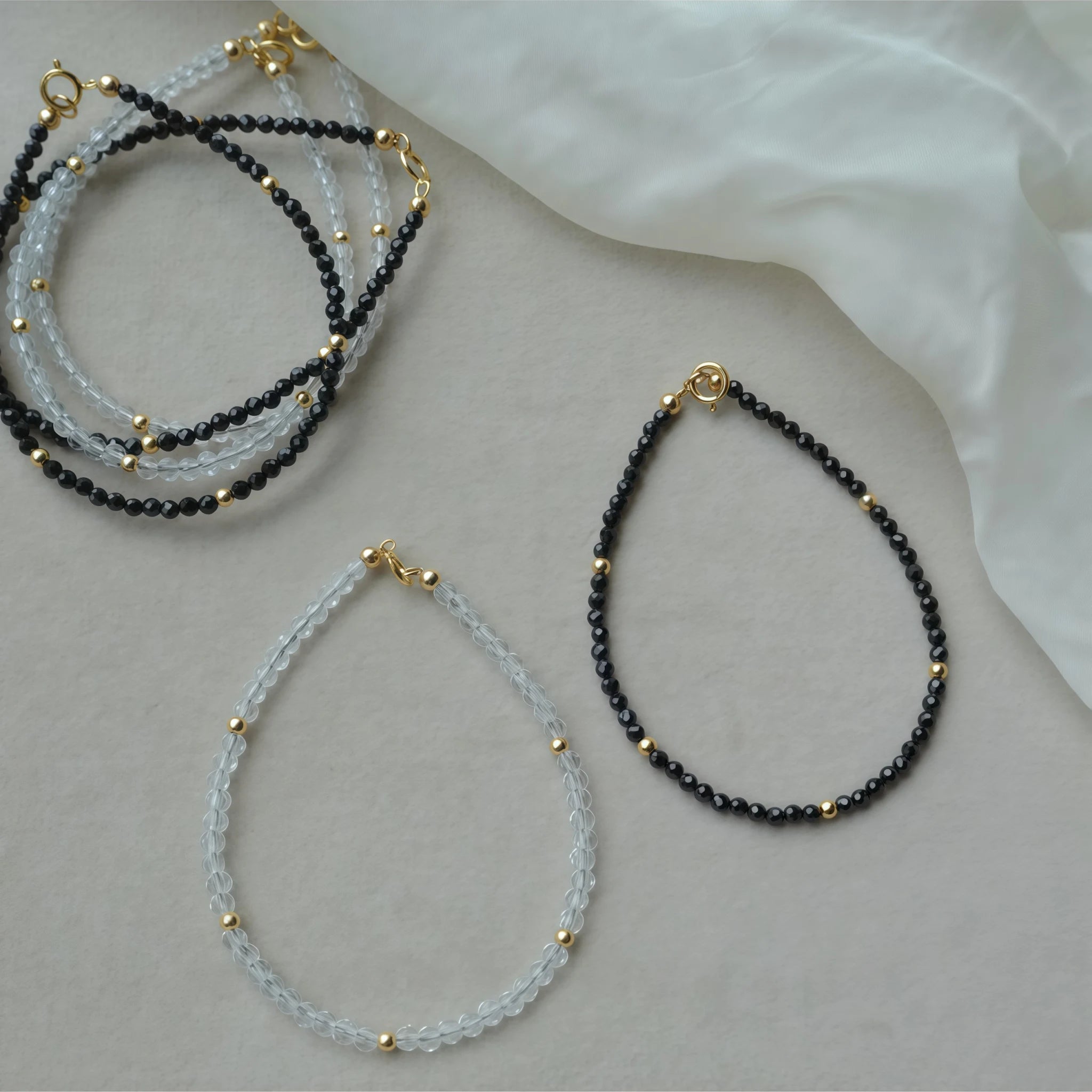 Collier en cristal naturel couronne vintage
