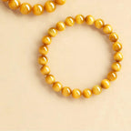 Bracelet brésilien authentique en œil de tigre doré naturel pour femme - Attire la richesse