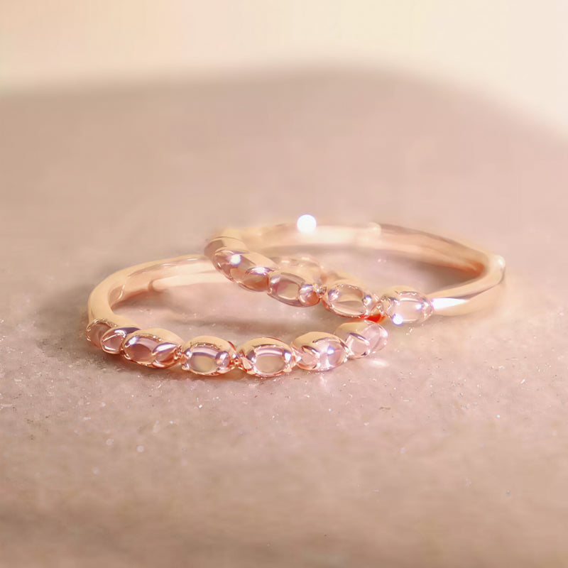 Rose Quartz Ring – Open Heart, Attract Love, Bloom Like Spring