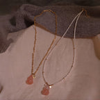 Collier à ajustement facile en quartz clair - Pureté intérieure et expression claire