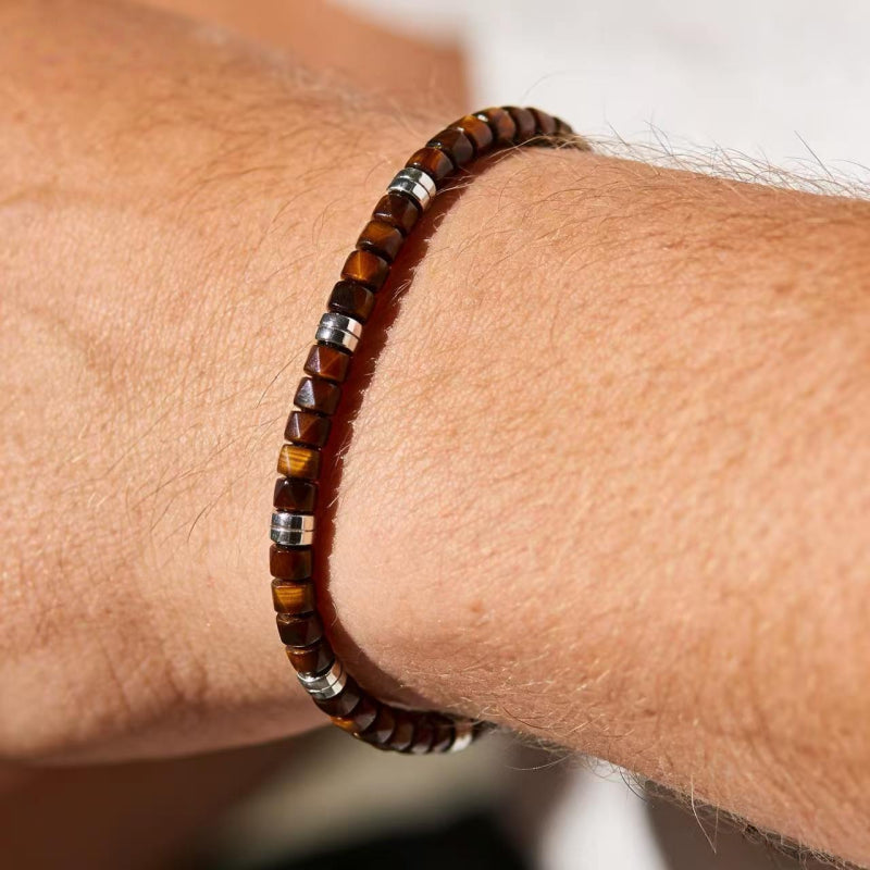 Prism Strength Natural Tiger Eye Bracelet