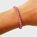 Bracelet en cristal naturel Rose Love