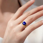 Classic Lapis Lazuli Indigo Ring - Awakens Inner Wisdom