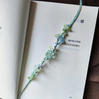 Natural Green Fluorite Hand Braided Bracelet - Clarity & Renewal Energy